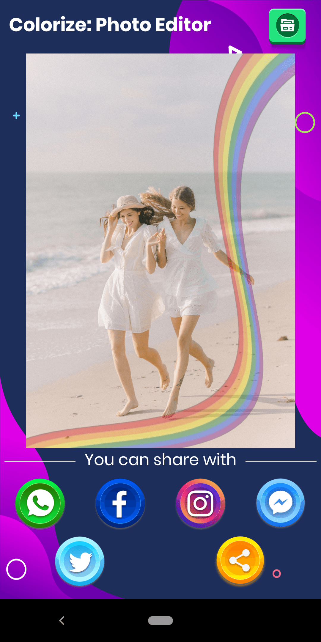 Foto-Editor einfärben