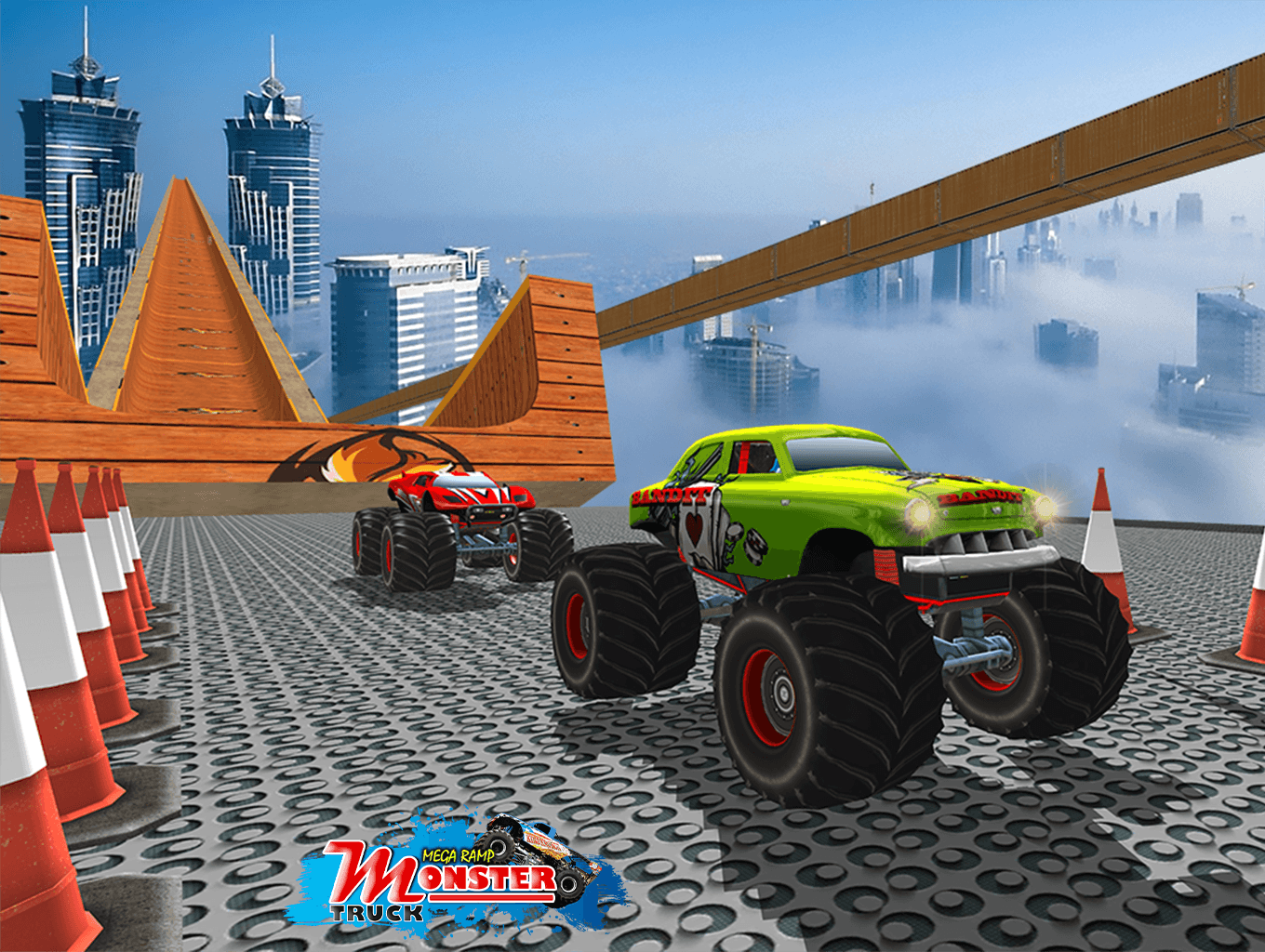 Monster Truck Stunts Mega Ramp