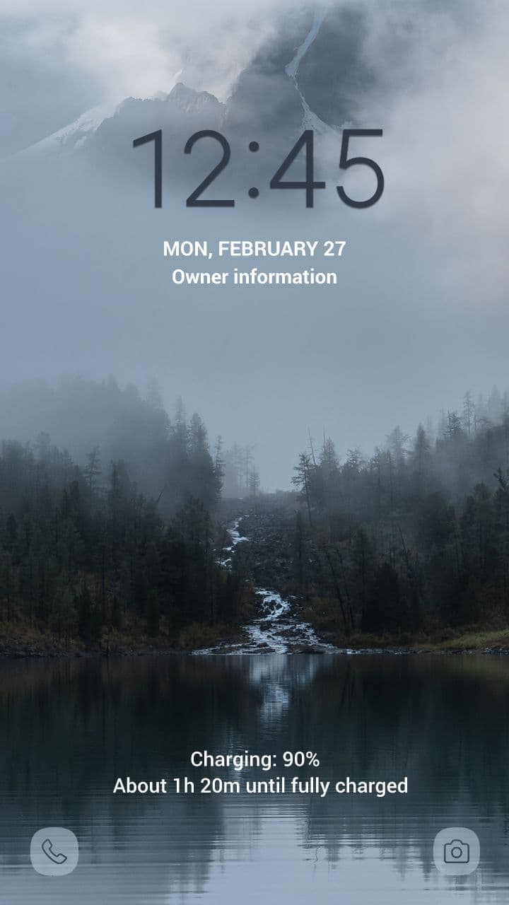 Ruhige Berglandschaft