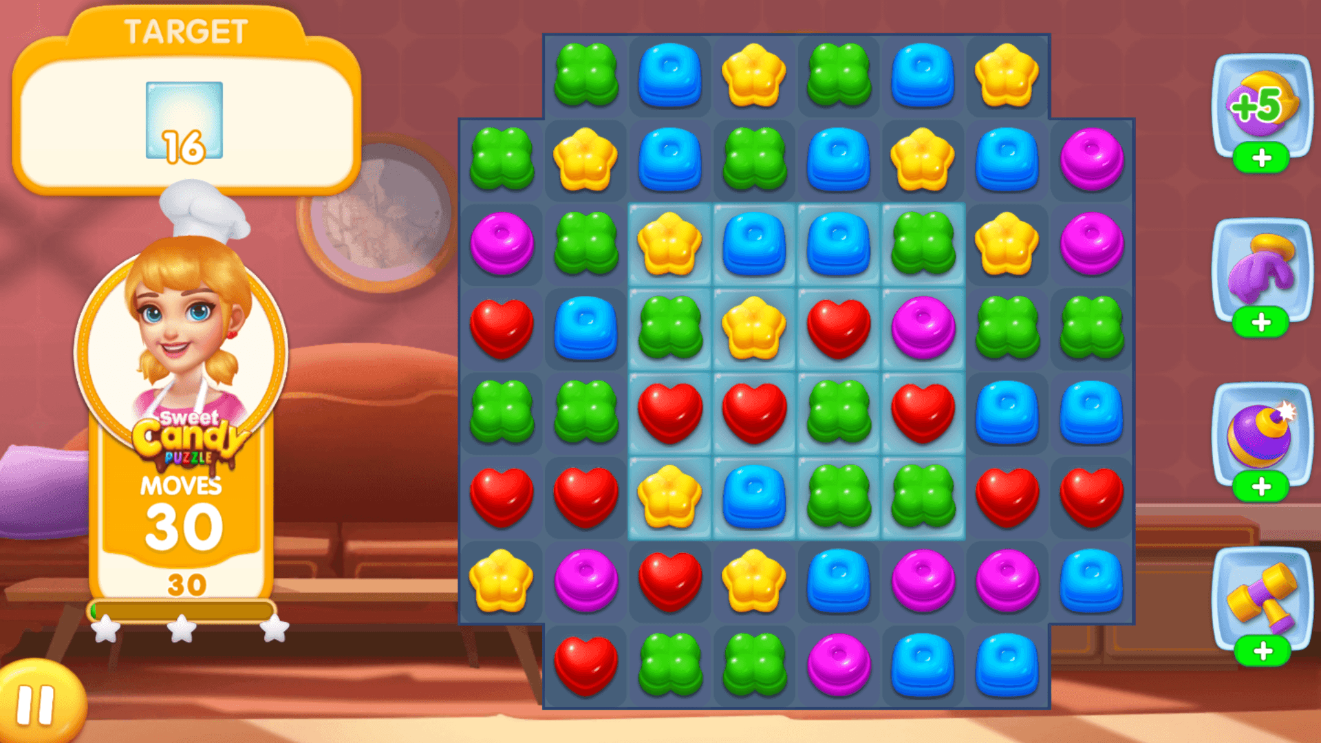 Süßes Bonbon-Puzzle