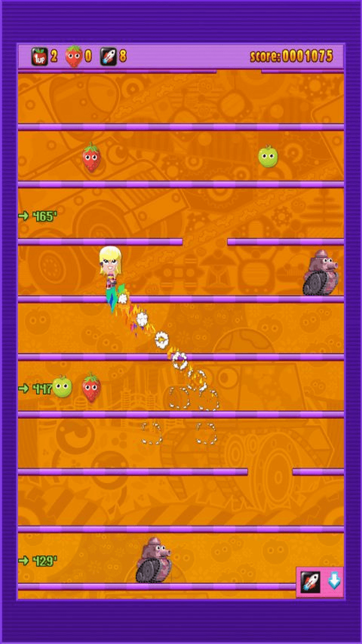 Fruchtbombe mit Rocket-Girl