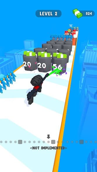 Menschliches Stickman-Gewehr