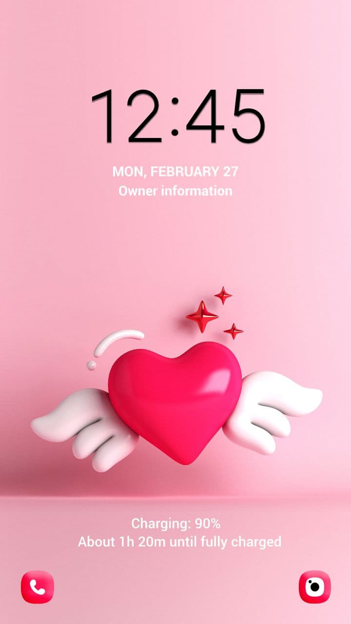 Valentinstag Geflügeltes Herz