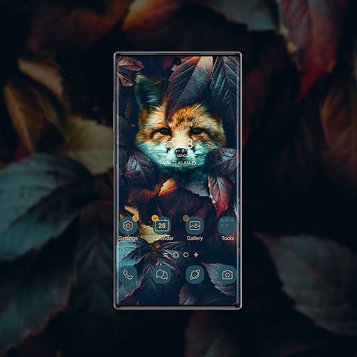 Fuchs In Den Blättern