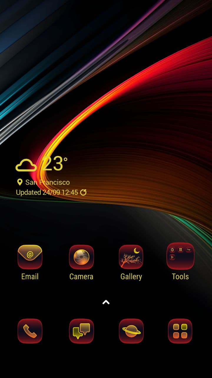 Bunte Linien Leuchten