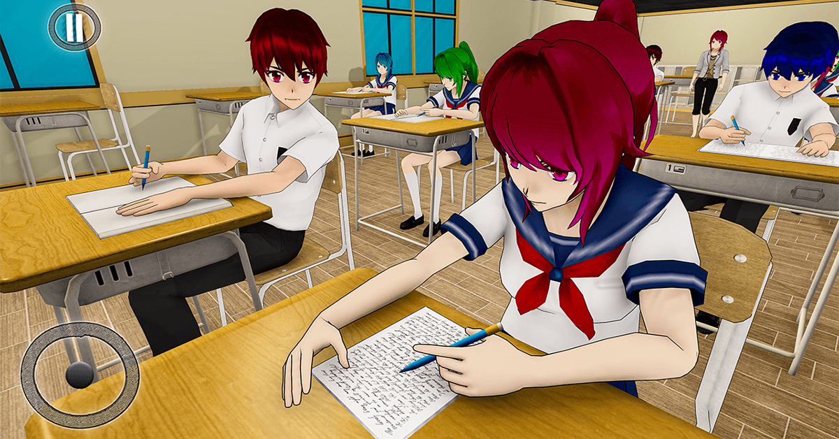 Anime Mädchen Schule Lehrer 3D