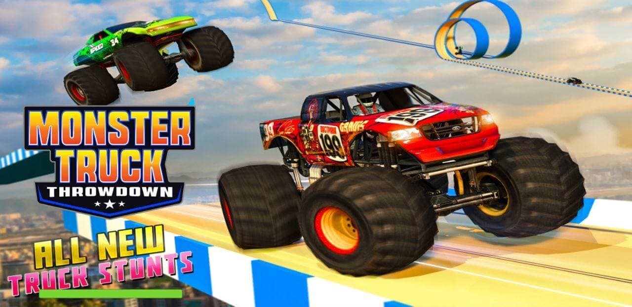 Monster Truck Stunts Mega Ramp
