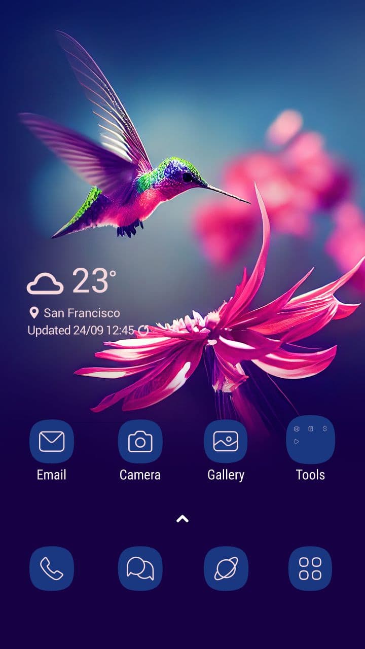 Schöner Kolibri-Fliegen