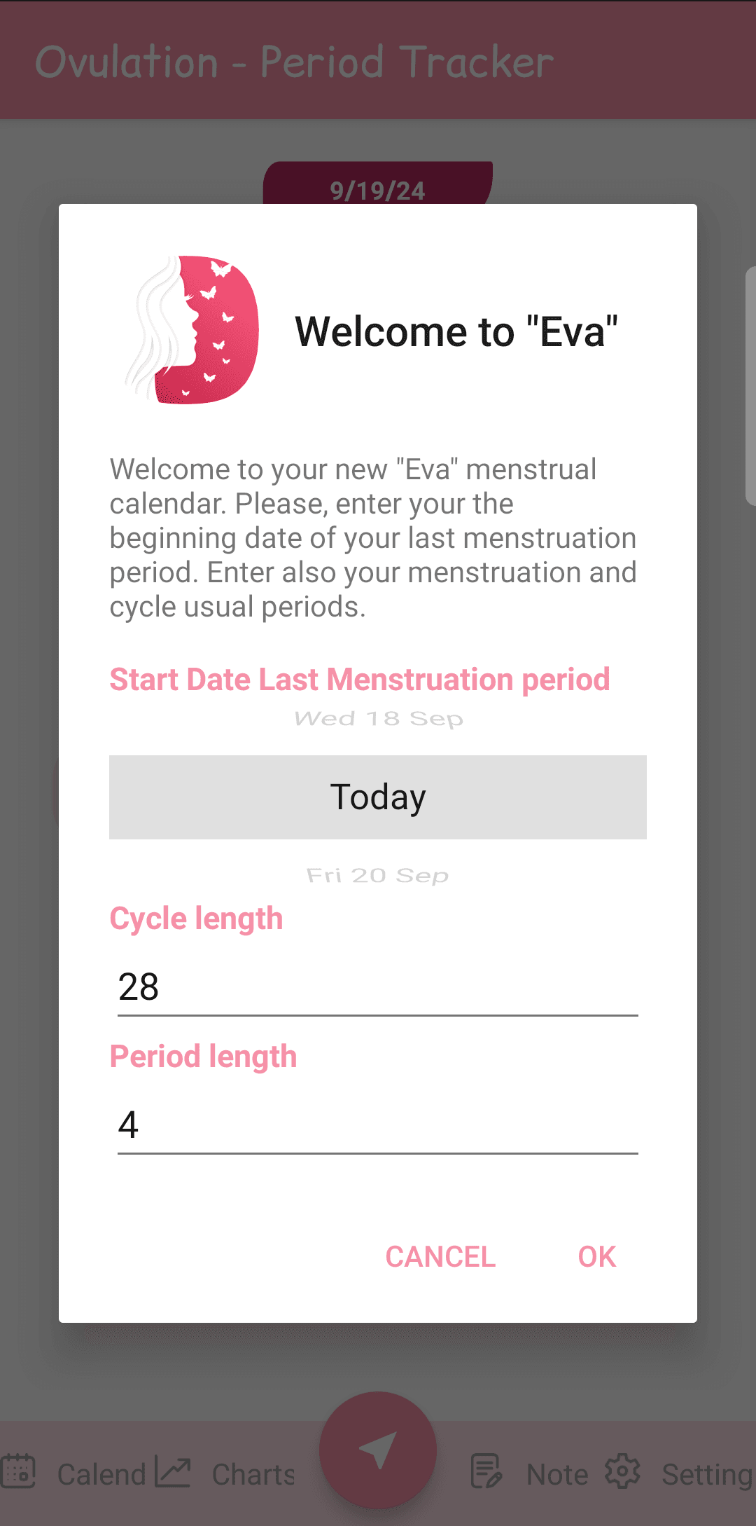 Eva Periode und Ovulation Tracker