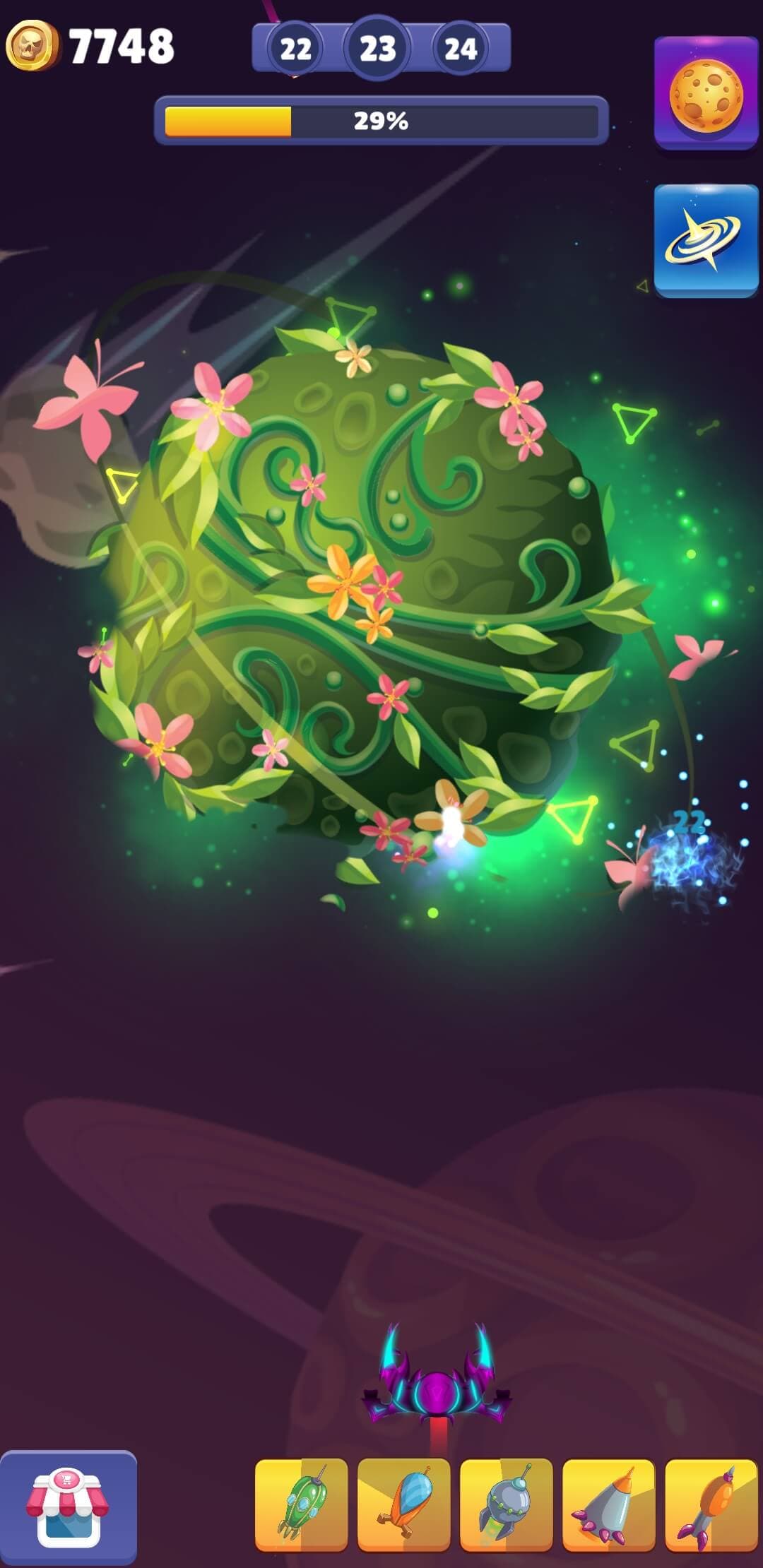 Untätiger Weltraumzerstörer