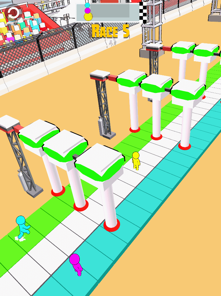 Strichmännchen-Rennen 3D