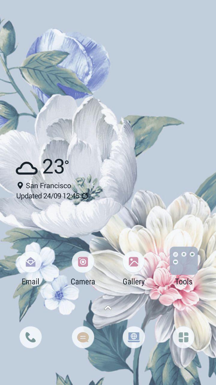 Handbemalte Blumen