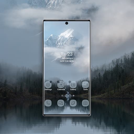 Ruhige Berglandschaft