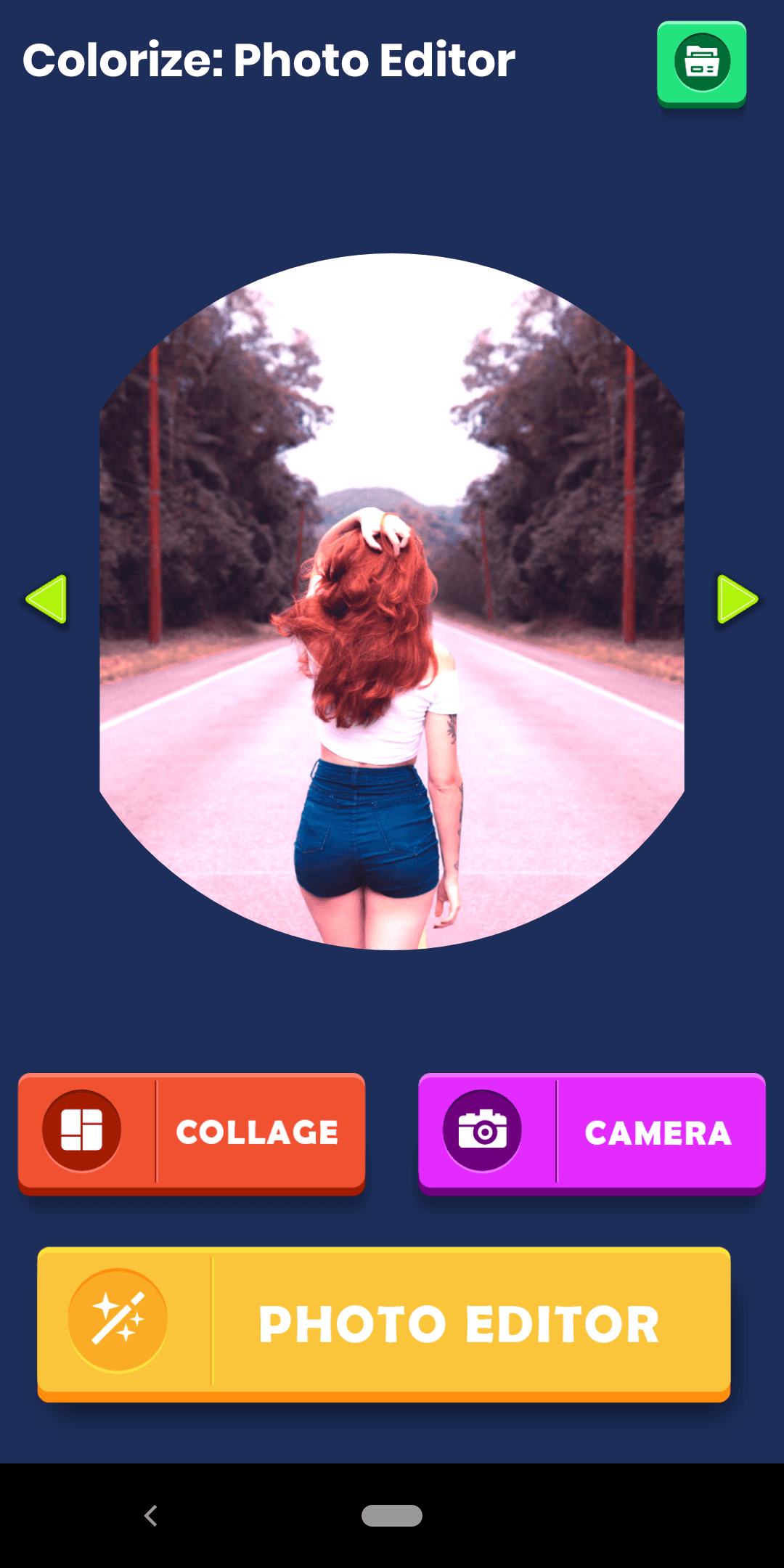Foto-Editor einfärben