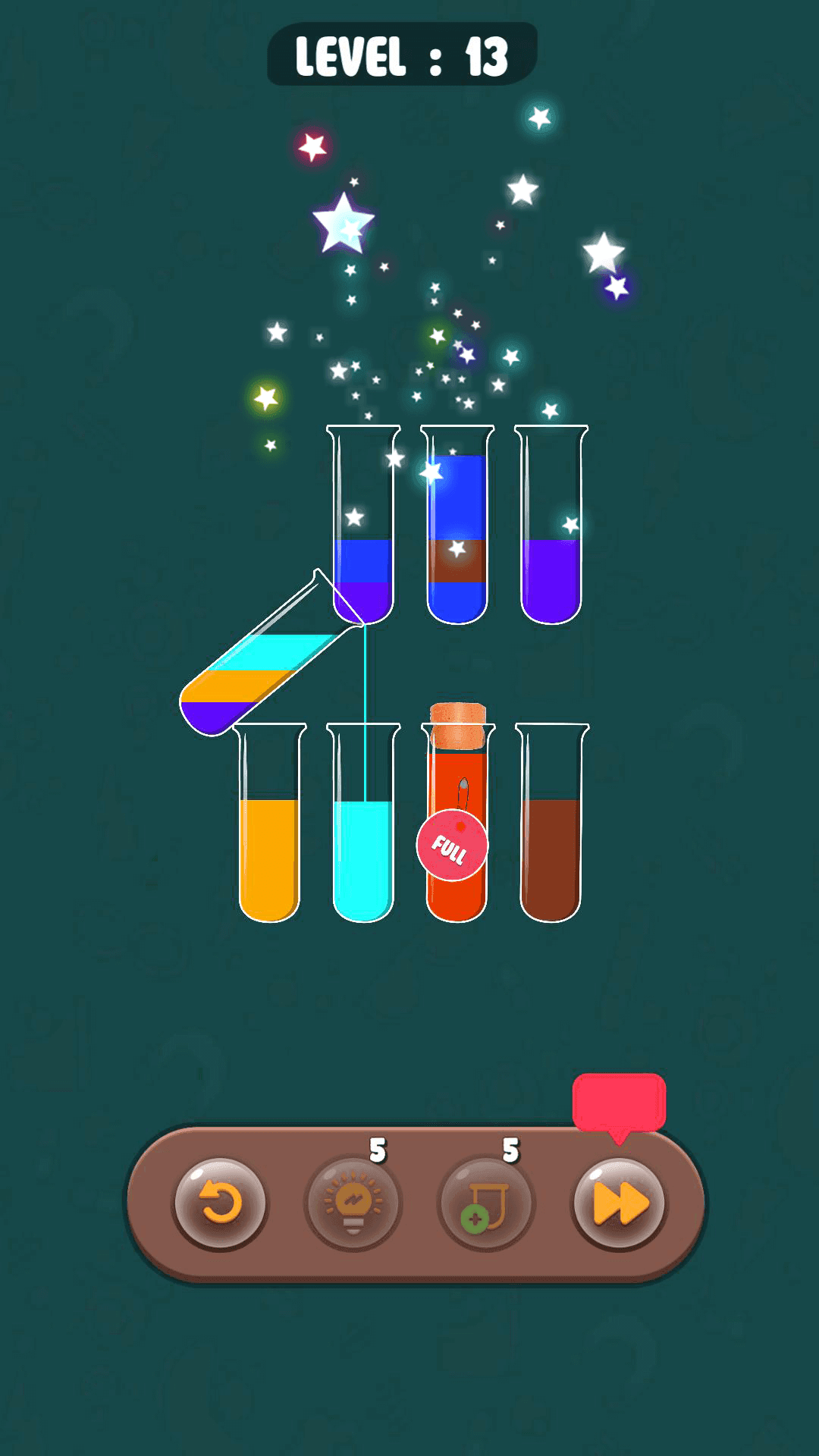 Farbe Wasser sortieren