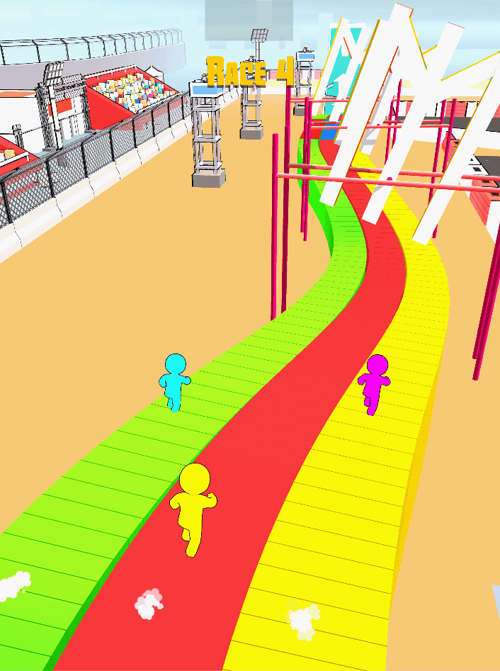 Strichmännchen-Rennen 3D