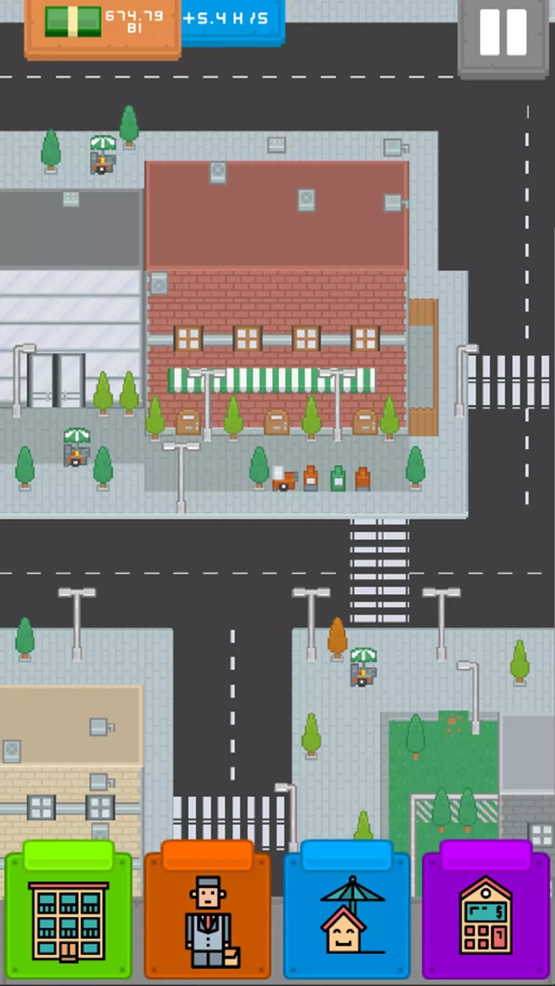 Tippen Sie zum Bauen