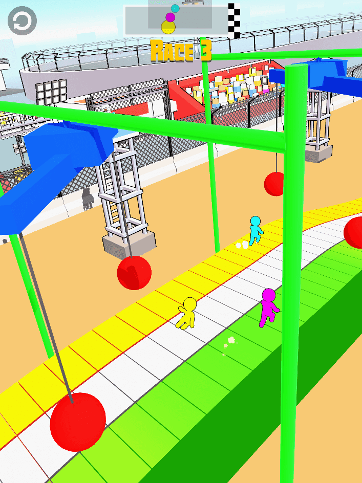 Strichmännchen-Rennen 3D