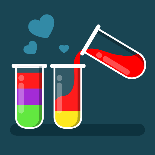 Farbe Wasser sortieren