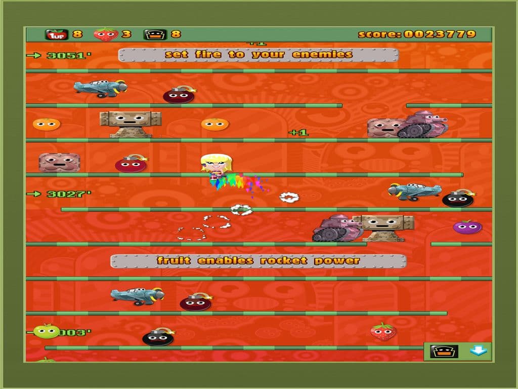 Fruchtbombe mit Rocket-Girl