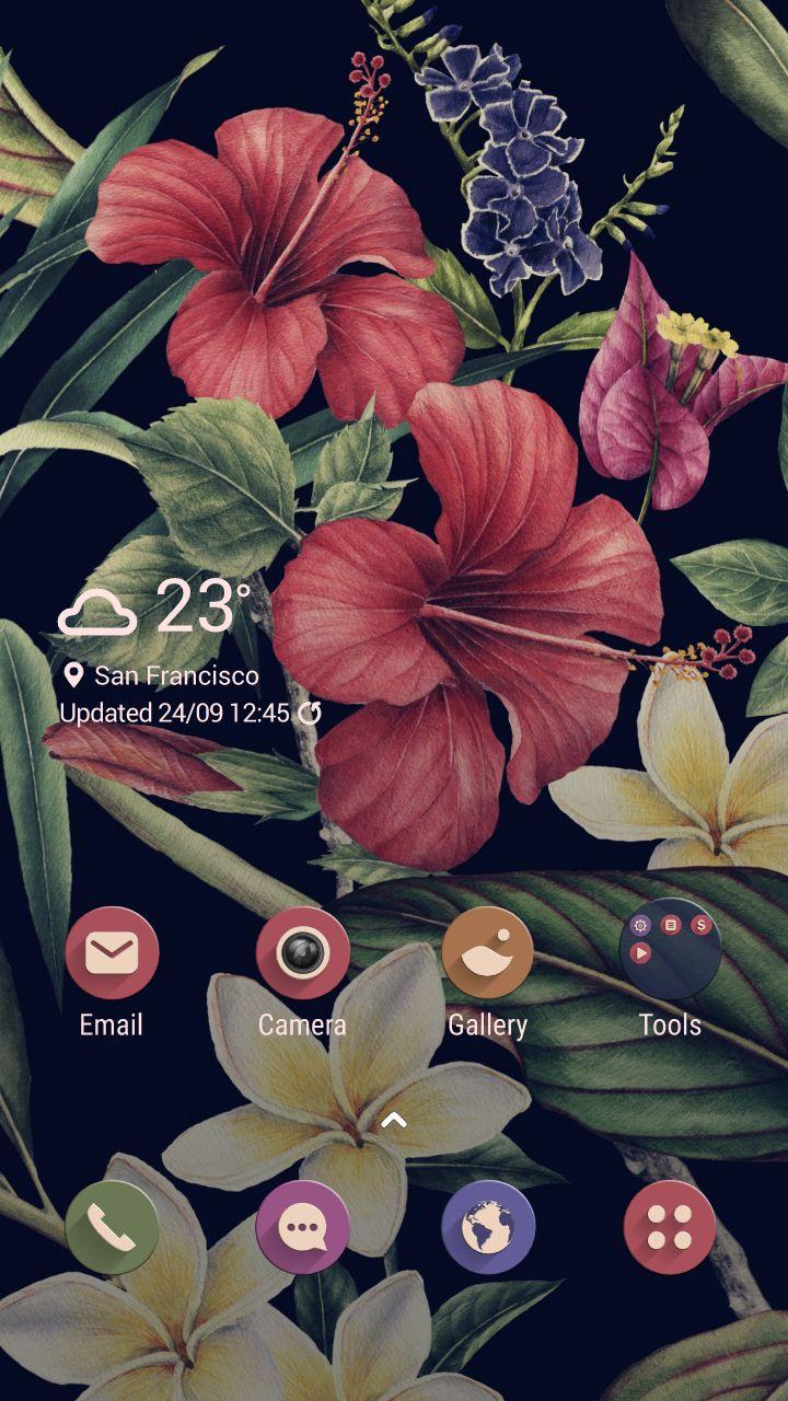Bunte Tropische Blumen