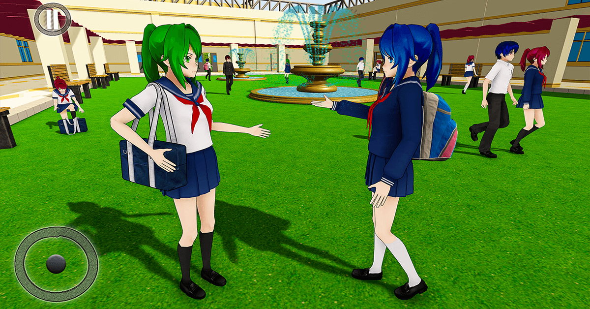 Anime Mädchen Schule Lehrer 3D