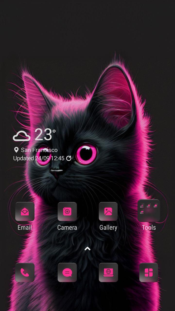 Rosa Neonkatze