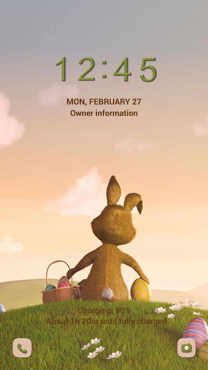 Osterhase Auf Dem Hügel